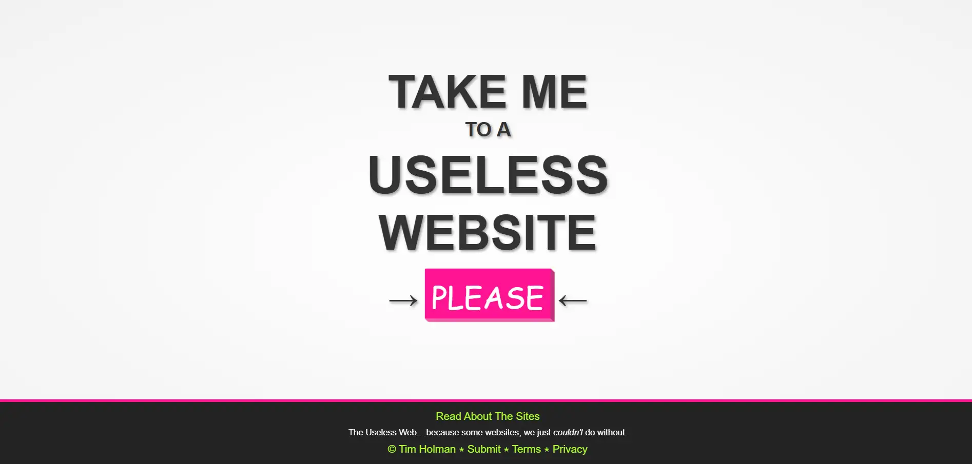 Homepage of The Useless Web Homepage of The Useless Web